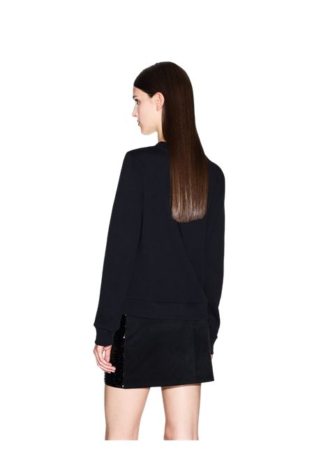 Sweatshirt with round neck and rhinestones ARMANI EXCHANGE | sweaters | XW000991 AF14284UC001